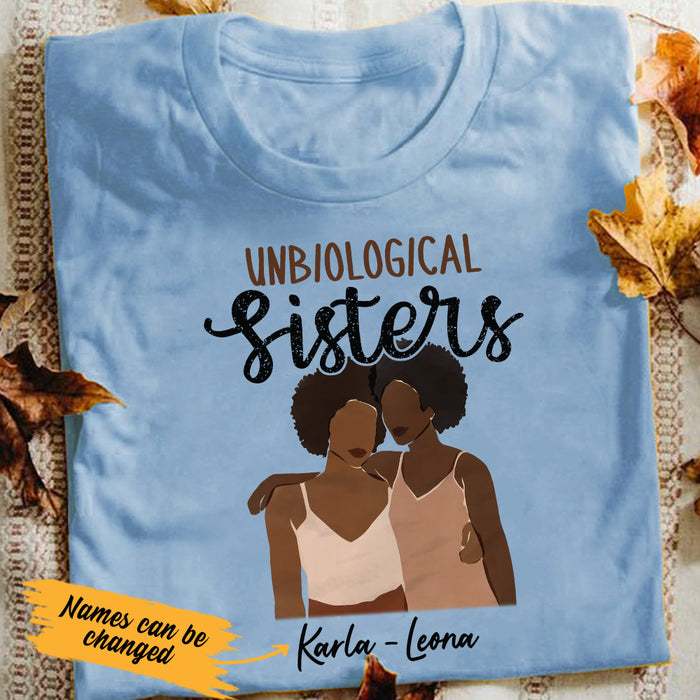Personalized Sisters Forever BWA White T Shirt JL232 28O53 1
