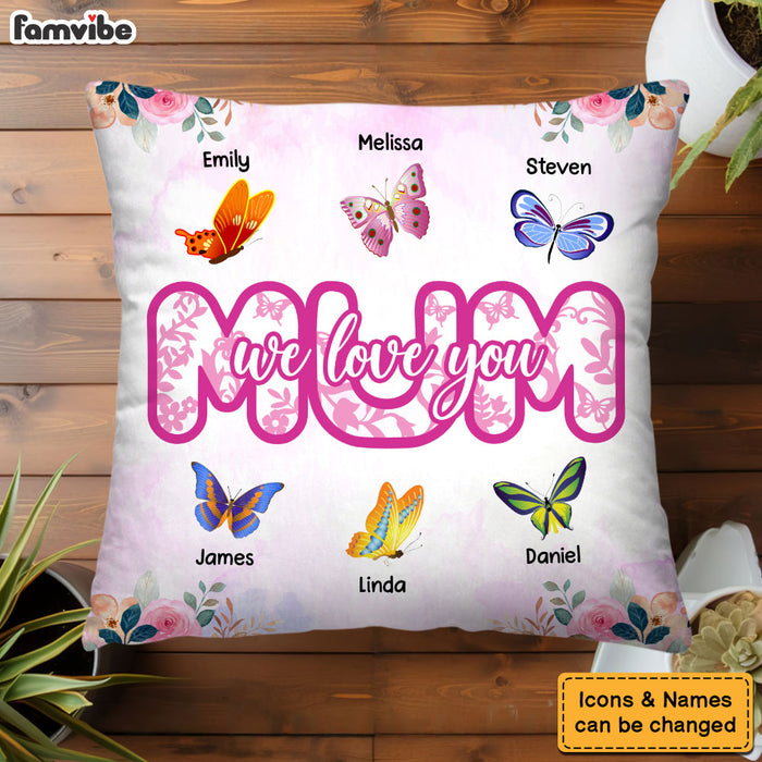 Personalized Gift For Mother Mum We Love You Pillow 32020 1