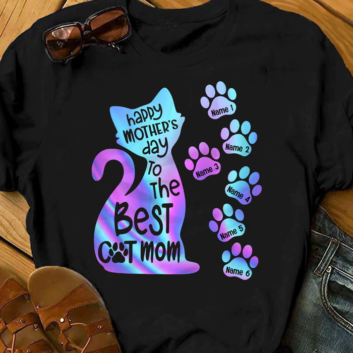 Personalized Cat Mom Happy Mother's Day T Shirt FB203 81O53 1