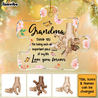 Personalized Gift For Grandma Puzzle Piece Ornament 30198 thumb 1
