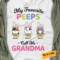 Personalized Cat Mom Easter Favorite Peeps T Shirt MR12 95O34 thumb 1