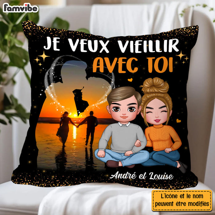 Personalized Gift For Couple French I Want To Grow Old With You Pillow 31031 1
