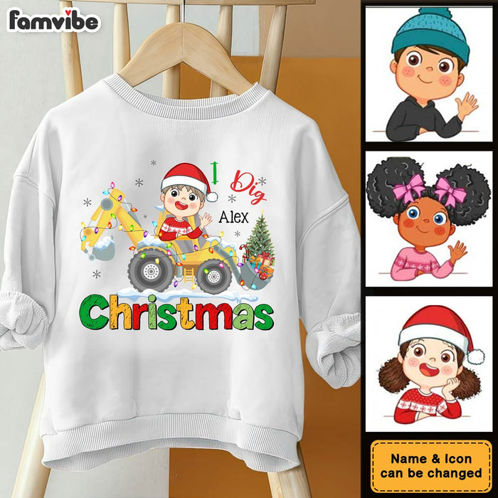 Personalized Gift For Grandson I Dig Christmas Kid T Shirt - Kid Hoodie - Kid Sweatshirt 30373 1