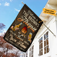 Personalized Camping Firepit Garden Flag JN302 95O34 thumb 1