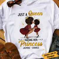 Personalized BWA Mom Queen T Shirt AG52 85O34 thumb 1