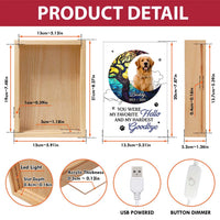 Personalized Gift For Dog Lovers You Were My Favorite Hello Picture Frame Light Box 31556 thumb 1