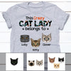 Personalized Crazy Cat Lady  T Shirt OB282 95O57 1
