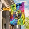 Personalized Let It Be Hippie Flag JL112 73O47 1