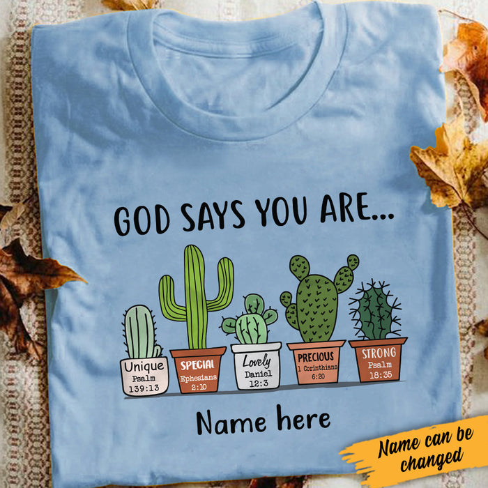 Personalized God Says You Are Plant T Shirt SB31 85O34 1