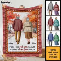 Personalized Couple I Wish I Had Met You Sooner Blanket 30761 thumb 1