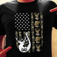 Personalized Hunting Fishing Dad T Shirt AP193 95O53 thumb 1