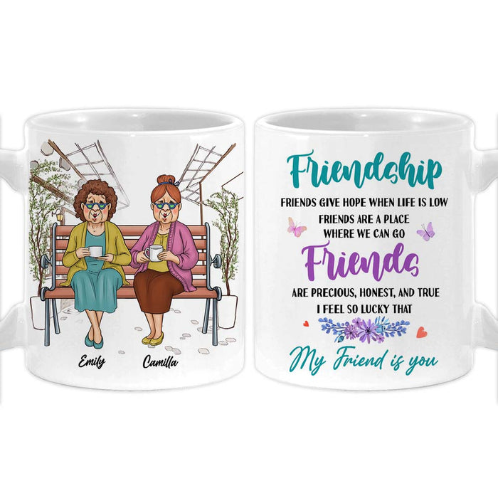 Personalized Friends Gift I Feel So Lucky That  My Friend Is You Mug 31217 1