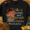 Personalized BWA Clothed  With Strength And Dignity T Shirt JL311 30O34 thumb 1