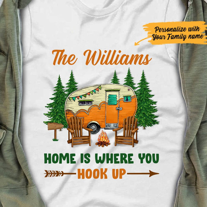 Personalized Camping Family White T Shirt JN231 95O47 1