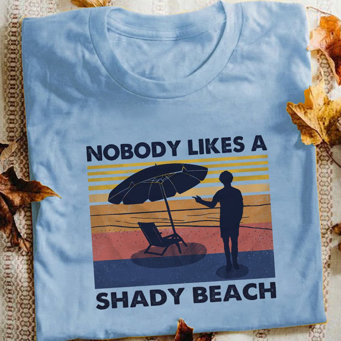 Funny Beach Shady White T Shirt JN255 81O36 1