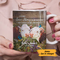 Personalized Cow Couple My Favorite Mug SB151 26O57 thumb 1