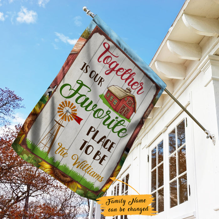 Personalized Farm Favorite Place Flag JL211 95O47 1