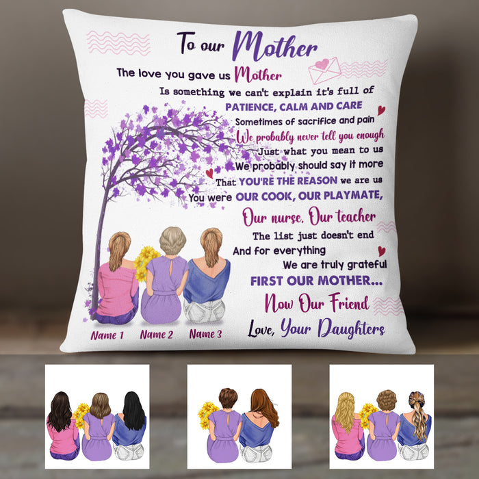 Personalized First My Mom Grandma Pillow AP124 30O36 (Insert Included) 1