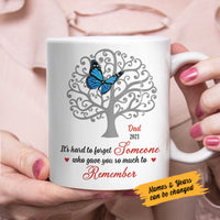 Personalized Memorial Butterflies Angel Mom Dad Mug MR121 65O58 thumb 1