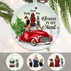 Personalized Dog Memorial Red Truck Christmas  Ornament OB223 85O60 1