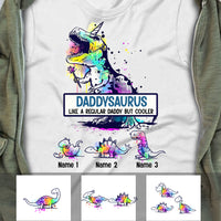 Personalized Dad Grandpa Dinosaur T Shirt MY201 95O34 thumb 1