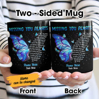 Personalized Memorial Butterfly Mom Dad Mug MR191 65O60 thumb 1