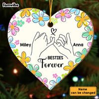 Personalized Friendship Floral Love Heart Ornament 30349 thumb 1