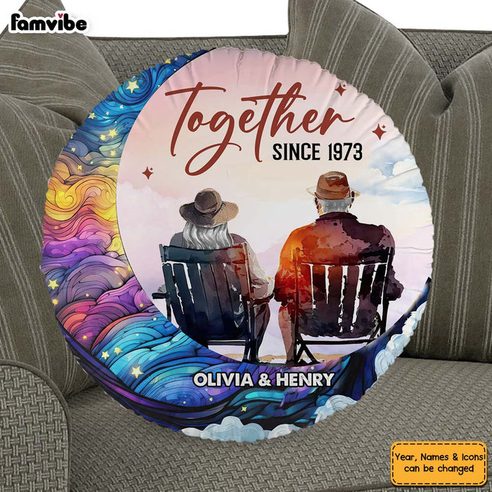 Personalized Gift for Couple Anniversary Together Shaped Pillow 30626 1