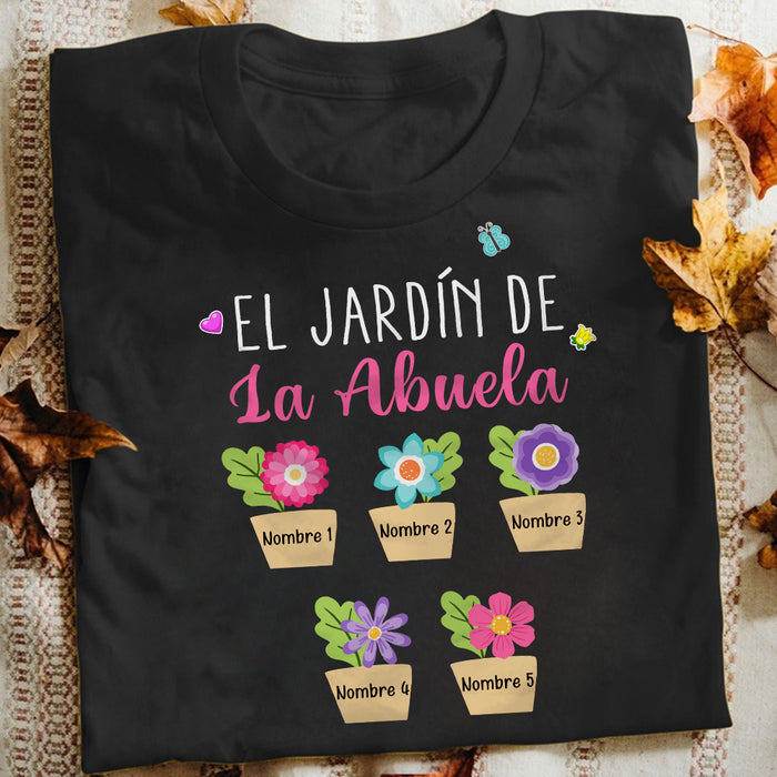 Personalized Grandma Mom Abuela Spanish T Shirt AP173 73O34 1