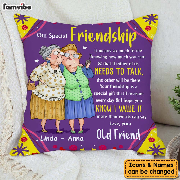 Personalized Gift For Old Friends Gift That I Treasure Pillow 30861 1