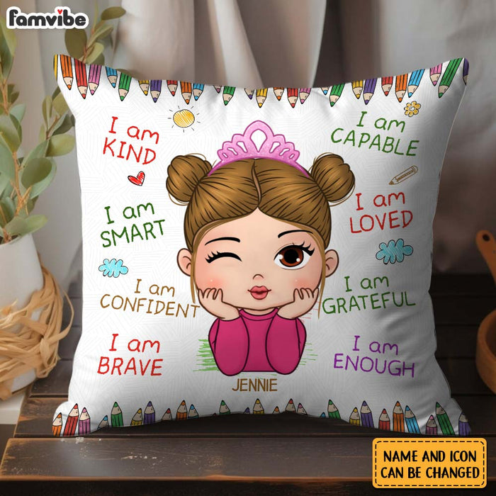 Personalized Gift For Granddaughter I Am Kind Pillow 31437 1