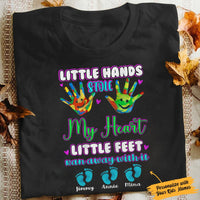 Personalized Grandparents Little Feet T Shirt JN161 81O34 thumb 1