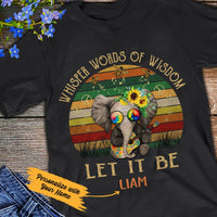 Personalized Hippie Elephant T Shirt JN184 67O47 thumb 1