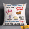 Personalized Dog Once Upon A Time Pillow  JR117 87O36 (Insert Included) 1