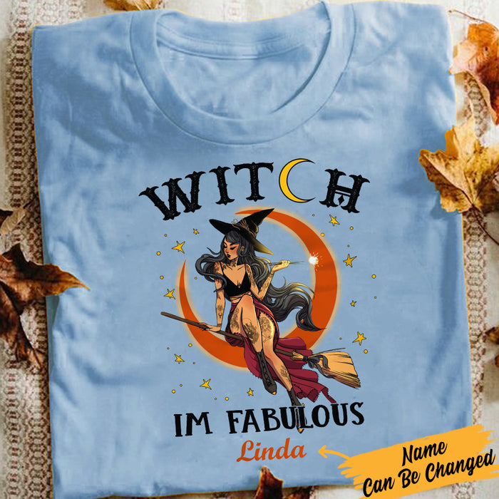 Personalized Witch Fabulous Halloween T Shirt JL223 27O57 1