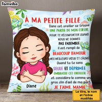 Personalized Gift For Granddaughter French Turtle Hug This Pillow 30834 thumb 1