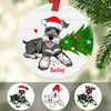 Personalized Schnauzer Dog Christmas Light  Ornament OB228 81O47 1