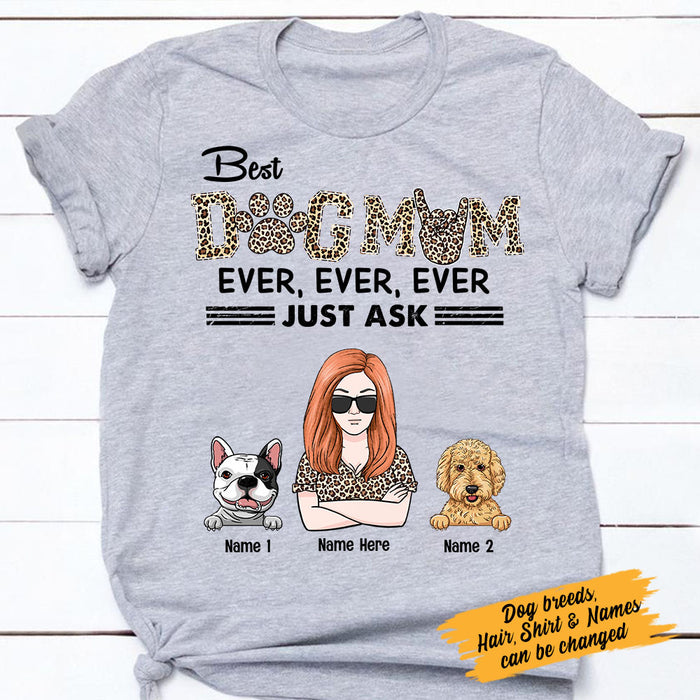 Personalized Dog Mom T Shirt JN181 30O58 1