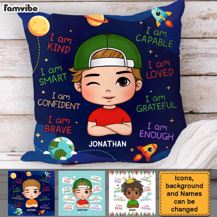 Personalized Gift For Grandson I Am Kind Pillow 30490 1