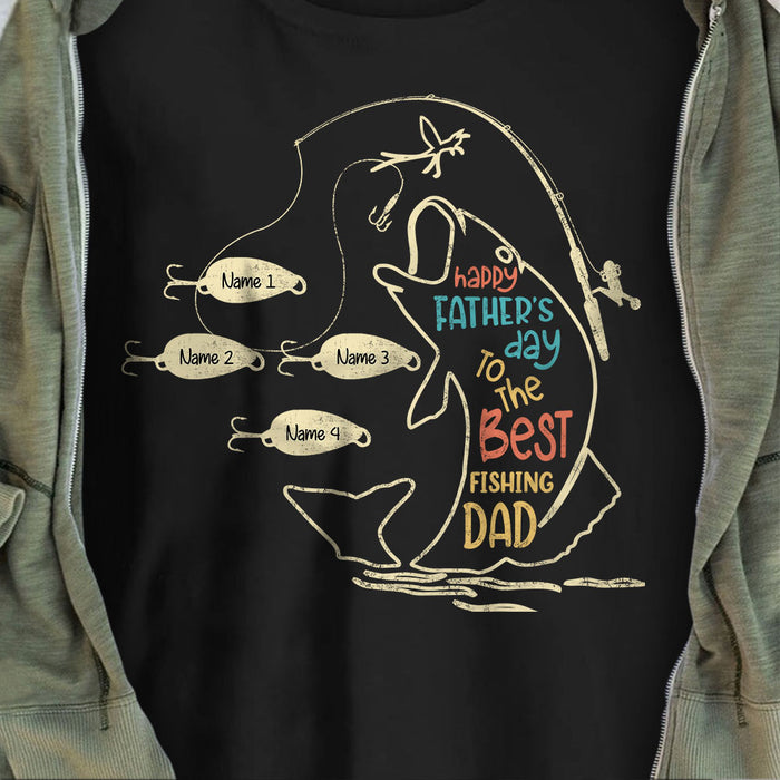 Personalized The Best Fishing Dad T Shirt MR222 65O58 1