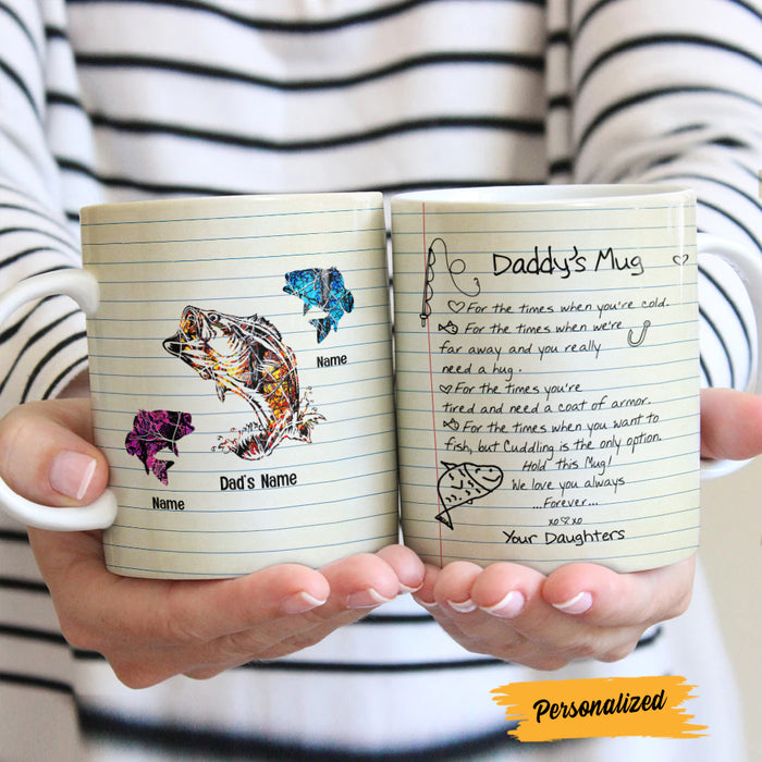 Personalized Fishing Dad Grandpa Letter Mug MY292 95O47 1