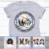 Personalized You Left Paw Prints on My Heart Dog Memorial T Shirt AP33 67O53 1