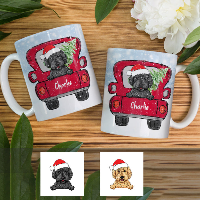 Personalized Goldendoodle Dog Christmas 2022 Mug SB301 81O34 1