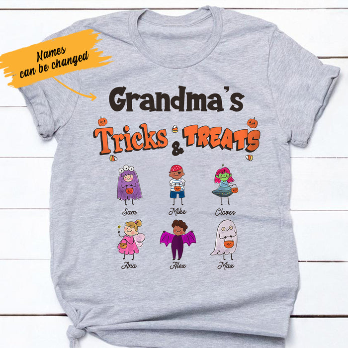 Personalized Halloween Grandma  White T Shirt JL161 95O36 1