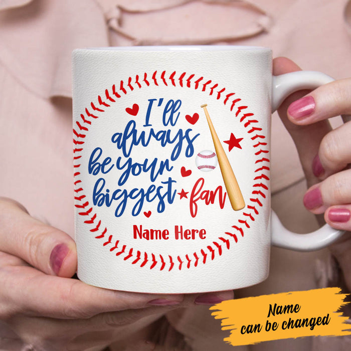 Personalized Baseball Softball Your Biggest Fan Mug NB97 30O60 1