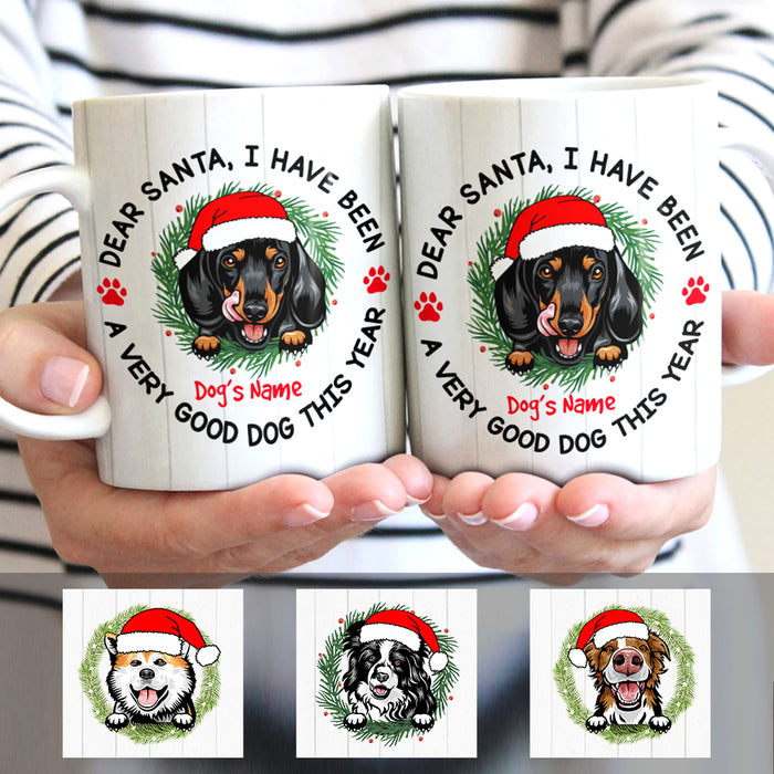 Personalized Dear Santa Dog Christmas Mug SB292 29O47 1