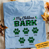 Personalized Dog Mom My Children Bark Buffalo Plaid T Shirt OB142 30O47 1