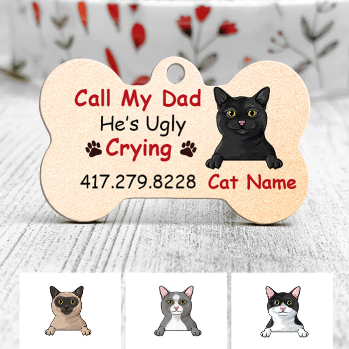Personalized Cat Lost Mom Bone Pet Tag NB111 81O34 1
