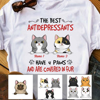 Personalized Cat The Best Antidepressant T Shirt MR111 67O60 thumb 1