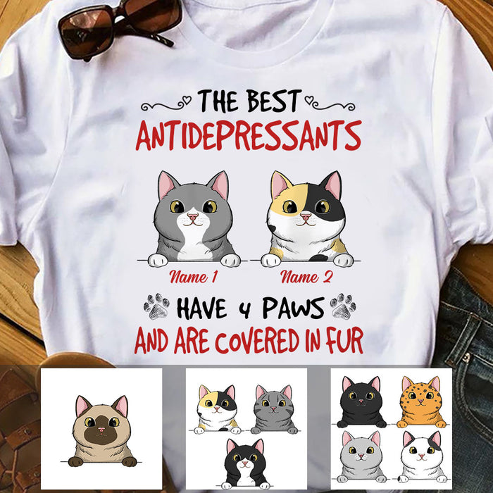 Personalized Cat The Best Antidepressant T Shirt MR111 67O60 1